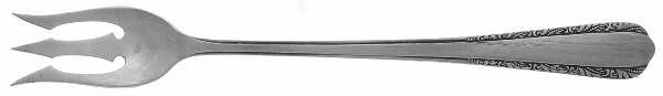 Moonglow (Sterling, 1938, No Monograms) Short Handle Pickle/Olive Fork