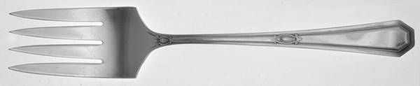 Molly Pitcher (Silverplate, 1919) Medium Solid Cold Meat Serving Fork