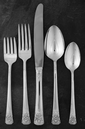 Mountain Rose (Silverplate, 1954) 5 Piece Place Setting