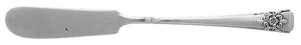 Mountain Rose (Silverplate, 1954) Flat Handle Butter Spreader