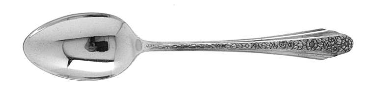 Modern Rose (Silverplate, 1949) Place/Oval Soup Spoon