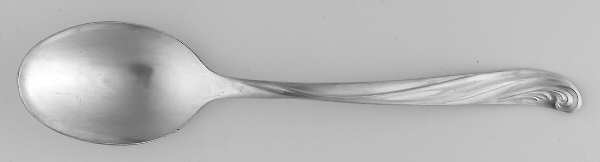 Modern Scroll (Silverplate, 1958) Place/Oval Soup Spoon
