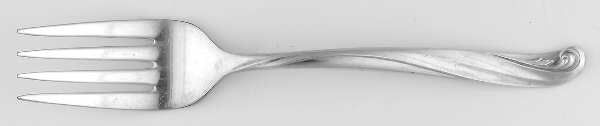Modern Scroll (Silverplate, 1958) Individual Salad Fork