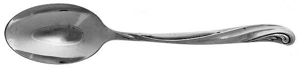 Modern Scroll (Silverplate, 1958) Tablespoon (Serving Spoon)