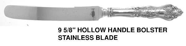 Moselle (Silverplate, 1906) Old French Hollow Knife with Bolster