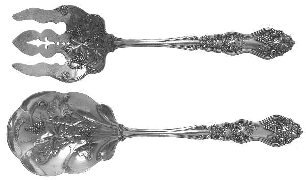 Moselle (Silverplate, 1906) (2 Pc) Solid Salad Set