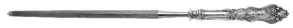 Moselle (Silverplate, 1906) Large Roast Steel Rod Knife Sharpener