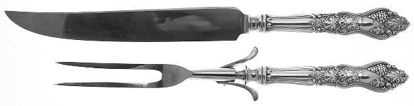 Moselle (Silverplate, 1906) Stainless Blade, Game 2-Piece Carving Set