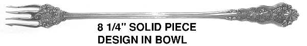 Moselle (Silverplate, 1906) Long Handle Pickle/Olive Fork