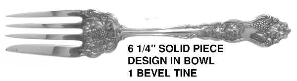 Moselle (Silverplate, 1906) Individual Salad Fork