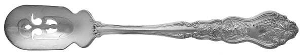 Moselle (Silverplate, 1906) Short Handled Olive Spoon with Pierced Bowl