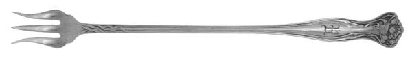 Mystic (Silverplate, 1903) Monogram Cocktail/Seafood Fork