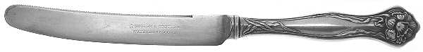 Mystic (Silverplate, 1903) Orange Knife with Silverplate Blade