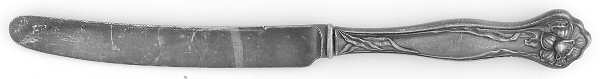 Mystic (Silverplate, 1903) Orange Knife with Silverplate Blade