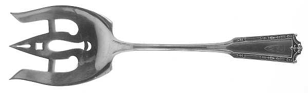 Nathan Hale (Sterling, 1912) Large Solid Fish Serving Fork