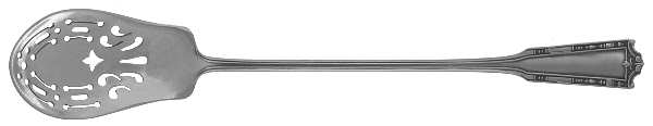 Nathan Hale (Sterling, 1912) Pierced Bowl Short Handle Olive Spoon