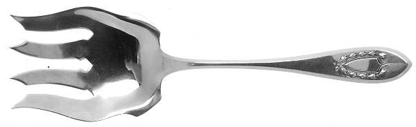 Napoleon (Sterling, 1910, No Monograms) Solid Salad Serving Fork