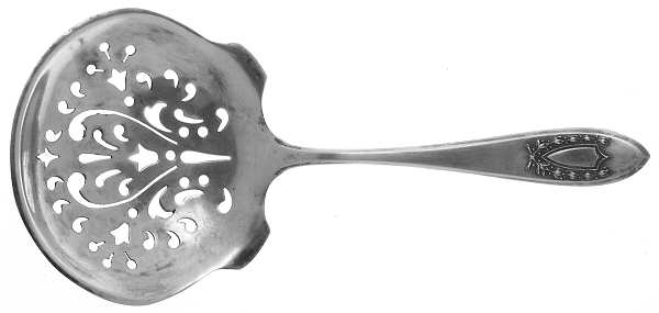 Napoleon (Sterling, 1910, No Monograms) Solid Bon Bon Spoon with Pierced Bowl
