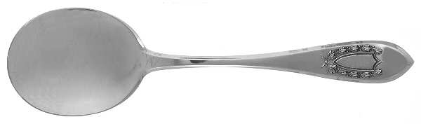 Napoleon (Sterling, 1910, No Monograms) Round Bowl Soup Spoon (Gumbo)