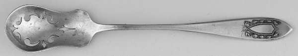 Napoleon (Sterling, 1910, No Monograms) Pierced Bowl Short Handle Olive Spoon