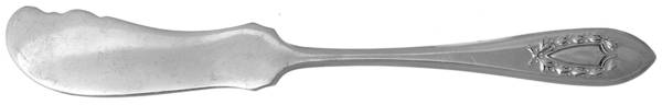 Napoleon (Sterling, 1910, No Monograms) Flat Handle Butter Spreader