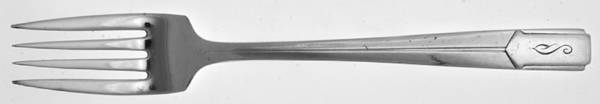 Napoleon (Silverplate, 1929) Monogram Individual Salad Fork