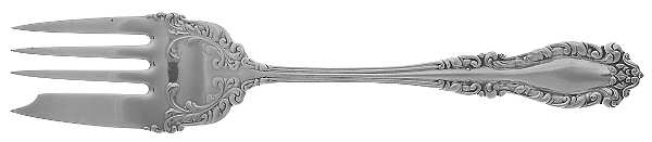 Nassau (Silverplate, 1899) Small Solid Cold Meat Serving Fork