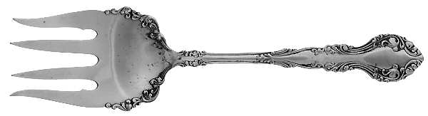 New Century (Silverplate, 1898) Large Solid Fish Serving Fork