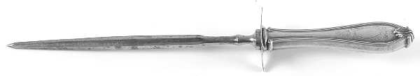 New Marathon (Sterling, 1912) Large Roast Steel Rod Knife Sharpener