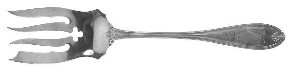 New Marathon (Sterling, 1912) Medium Solid Cold Meat Serving Fork
