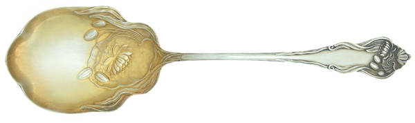 Nenuphar (Silverplate, 1905) Solid Shell Casserole Spoon