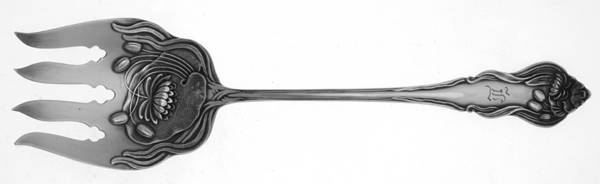 Nenuphar (Silverplate, 1905) Solid Salad Serving Fork
