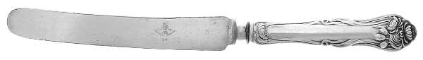 Nenuphar (Silverplate, 1905) Old French Hollow Knife with Bolster