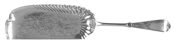 Newport (Silverplate, 1879) Large Bright Cut Crumber Knife