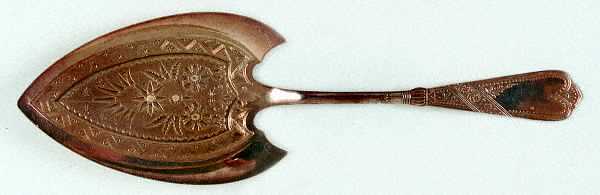 Newport (Silverplate, 1879) Large Solid Bright Cut Pie Knife