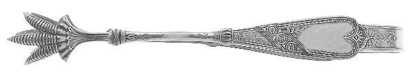 Newport (Silverplate, 1879) Large Ice Serving Tongs with Claw Tips