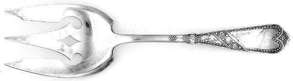 Newport (Silverplate, 1879) Large Solid Fish Serving Fork