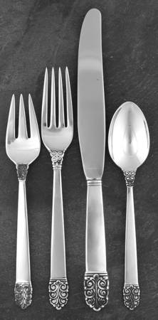 Northern Lights (Sterling, 1946, Glossy) 4 Piece Place Size Setting by International Silver