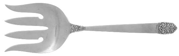 Northern Lights (Sterling, 1946, Glossy) Solid Salad Serving Fork