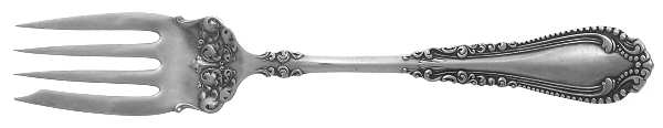 Norfolk (Silverplate, 1905) Medium Solid Cold Meat Serving Fork