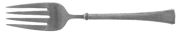 Northford (Pewter) Medium Solid Cold Meat Serving Fork