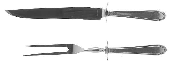 Nosegay (Sterling, 1938) Small Stainless Blade 2-Piece Steak Carving Set
