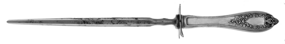 Old Colony (Silverplate, 1911) Large Roast Steel Rod Knife Sharpener