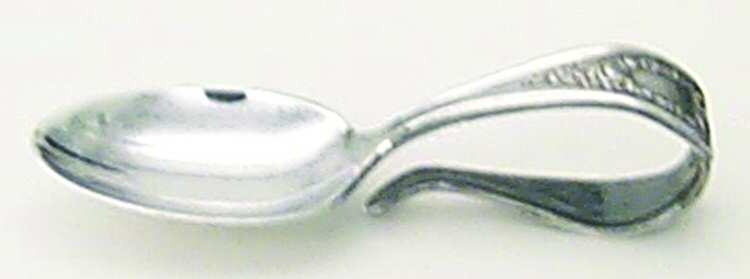Old Colony (Silverplate, 1911) Curved Handle Baby Spoon by International Silver