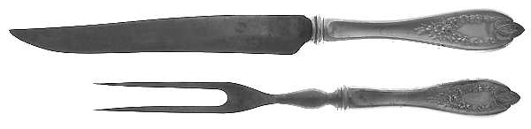 Old Colony (Silverplate, 1911) Small Stainless Blade 2-Piece Steak Carving Set