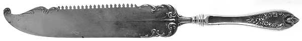 Old Colony (Silverplate, 1911) Cake Saw with Silverplate Blade by International Silver