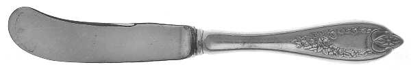 Old Colony (Silverplate, 1911) Hollow Handle Paddle Butter Spreader (Slvpt)