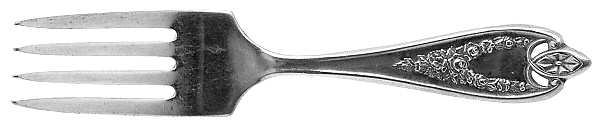 Old Colony (Silverplate, 1911) Baby Fork by International Silver