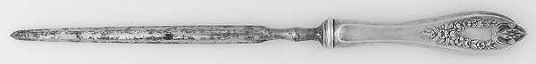 Old Colony (Silverplate, 1911) Small Steel Rod Sharpener Knife