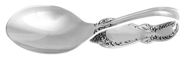 Old Charleston (Sterling, 1951) Baby Spoon with Curved Handle HC